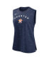 Women's Navy Houston Astros Muscle Play Tank Top