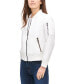 ფოტო #2 პროდუქტის Women's Lightweight Zip-Detail Bomber Jacket