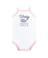 Фото #7 товара Baby Girls Cotton Sleeveless Bodysuits, Whaley Cute