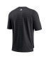 Фото #4 товара Men's Black Miami Marlins Authentic Collection Pregame Raglan Performance V-Neck T-shirt