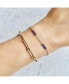 Фото #2 товара Amethyst Bar Chain Bracelet 14K Gold