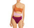 Фото #1 товара bond-eye Womens Rico Color Block Cutout One Piece Swimsuit Multicolor Size OS