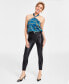 Фото #4 товара Women's Faux-Leather Skinny Pants, Created for Macy's