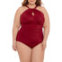 Embrace Your Curves Women's Plus Sloane Keyhole Front One Piece Swim Size S