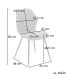 Esszimmerstuhl JAMIE grau, Искусственная кожа - фото #7