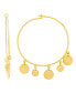 Фото #1 товара Серьги Macy's Dangling Discs Hoop Gold Plated