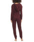 ფოტო #3 პროდუქტის Women's Solid Knit Waffle Pajama Set