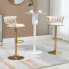 Barhocker FlowerDiana (2er Set) Beige / Gold - фото #6