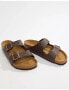 Birkenstock Arizona birko-flor sandals in dark brown