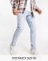 Фото #2 товара ASOS DESIGN power stretch jeans in light wash blue