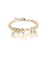 ფოტო #1 პროდუქტის Women's Gold Drop Charm Bracelet