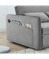 Фото #5 товара Pull-Out Sofa Sleeper, 3-In-1 Adjustable Sleeper With Pull-Out Bed, 2 Lumbar Pillows And Side