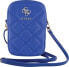 Guess Guess Zip Quilted 4G - Torebka na telefon (niebieski)