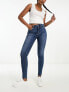Vero Moda high rise skinny jeans in medium blue