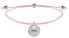 Corded Bracelet Mommy Pink / Steel