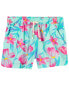 Фото #3 товара Kid Floral Print Drapey Linen Shorts 10