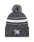 Фото #1 товара Men's Heather Black New York Giants 2023 Inspire Change Cuffed Knit Hat with Pom