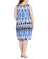 ფოტო #5 პროდუქტის Plus Size Draped Long Cardigan and Printed Sleeveless Dress