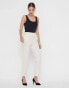 Vero Moda straight leg trousers in cream