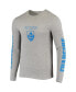 Фото #3 товара Men's Heathered Gray Los Angeles Chargers Heavyweight Thermal Long Sleeve T-shirt