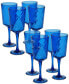 Фото #1 товара Cobalt Blue Diamond Acrylic 8-Pc. All-Purpose Goblet Set