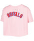 ფოტო #2 პროდუქტის Women's Pink Buffalo Bills Cropped Boxy T-shirt