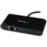 Фото #3 товара StarTech.com 3 Port USB-C Hub with Gigabit Ethernet & 60W Power Delivery Passthrough Laptop Charging - USB-C to 3x USB-A (USB 3.0 SuperSpeed 5Gbps) - USB 3.1/3.2 Gen 1 Type-C Adapter Hub - Wired - USB 3.2 Gen 1 (3.1 Gen 1) Type-C - 60 W - 10,100,1000 Mbit/s - IEEE 802
