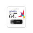 Фото #6 товара ADATA UV240 - 64 GB - USB Type-A - 2.0 - Cap - 7 g - Black