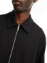 Weekday Curtis relaxed fit overshirt in black