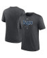 Фото #2 товара Men's Heather Charcoal Tampa Bay Rays Authentic Collection Early Work Tri-Blend Performance T-shirt