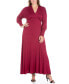 ფოტო #1 პროდუქტის Women's Plus Size Bishop Sleeves Maxi Dress