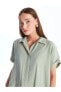 Фото #2 товара Рубашка женская LC WAIKIKI Oversize с коротким рукавом Дюз
