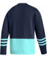 Фото #4 товара Свитер мужской Adidas Deep Sea Blue Seattle Kraken Logo AEROREADY