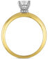 ფოტო #3 პროდუქტის Certified Diamond Engagement Ring (7/8 ct. t.w.) in 14k Two-Tone Gold Featuring Diamonds from De Beers Code of Origin, Created for Macy's
