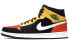 Фото #1 товара Кроссовки Nike Air Jordan 1 Mid Black Amarillo Orange (Желтый, Красный, Черный)