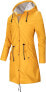 Фото #9 товара Swampland Women's PU Rain Jacket with Hood, Waterproof Windbreaker, Weatherproof Transition Jacket, Raincoat, Size EU 36–46