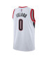 Фото #4 товара Men's Damian Lillard White Portland Trail Blazers 2022/23 Swingman Jersey - Association Edition