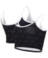 ფოტო #1 პროდუქტის Women's Black Carolina Panthers Gauge Lounge Bralette