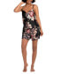 ფოტო #1 პროდუქტის Linea Donatella Women's Guinevere Satin Print 2Pcs Short Set