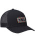 Men's Black Box Trucker Snapback Hat