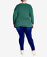 Фото #4 товара Plus Size Primrose V-neck Sweater