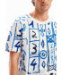 Men's Arty motif T-shirt