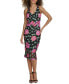 Фото #1 товара Women's Floral Embroidered V-Neck Sleeveless Dress