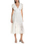 Фото #1 товара Reveriee Eyelet Maxi Dress Women's White Xl