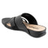 Фото #10 товара Softwalk Taraz S2320-001 Womens Black Leather Slip On Strap Sandals Shoes