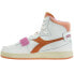 Фото #3 товара Diadora Mi Basket Used High Top Womens White Sneakers Casual Shoes 176025-C8543