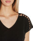 Фото #8 товара Women's Shoulder Detail Dolman Knit Top