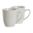 Фото #3 товара Набор из 4 кружек Mug DKD Home Decor Белый Фарфор 330 ml 12 x 10 x 9 cm