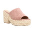 Фото #2 товара Corkys Solstice Wedge Womens Pink Casual Sandals 41-0260-BLSH