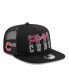 Men's Black Chicago Cubs Street Team A-Frame Trucker 9FIFTY Snapback Hat - фото #1